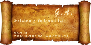 Goldberg Antonella névjegykártya